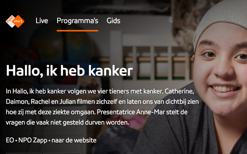 EO maakt ontwapenende kinderserie over kanker
