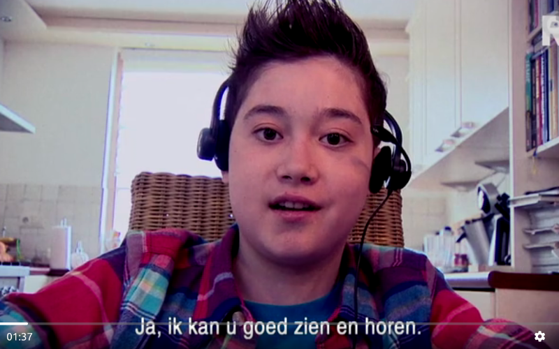 Nierpatient Lennart kan weer naar school via webchair