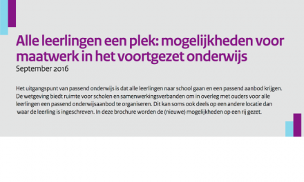 Alle leerlingen een plek