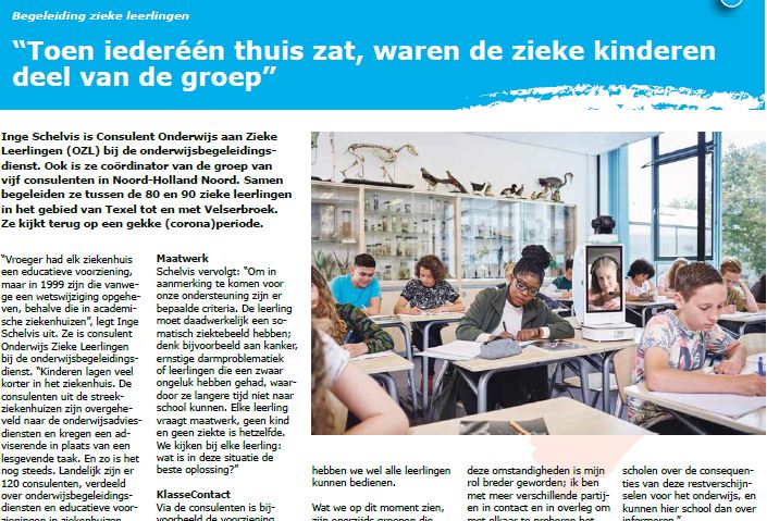 Interview over begeleiding zieke leerlingen